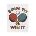 Table Tennis Rackets Blanket Sports Tabletop Games Gift Women Hand Drawn Blanket Ping Pong Paddle Blanket Athlete Fan Ping Pong Blanket Board Game