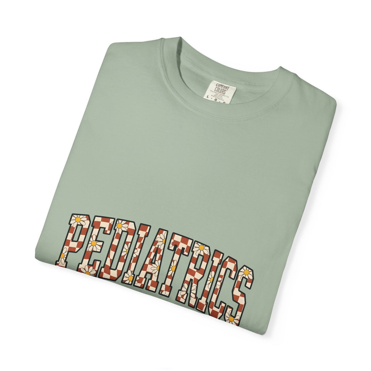 Daisy Plaid Typography T-Shirt Pediatrics Medical Gift Women Fun T-Shirt Plaid T-Shirt Pediatrician Enthusiast Vintage T-Shirt Healthcare Graphic