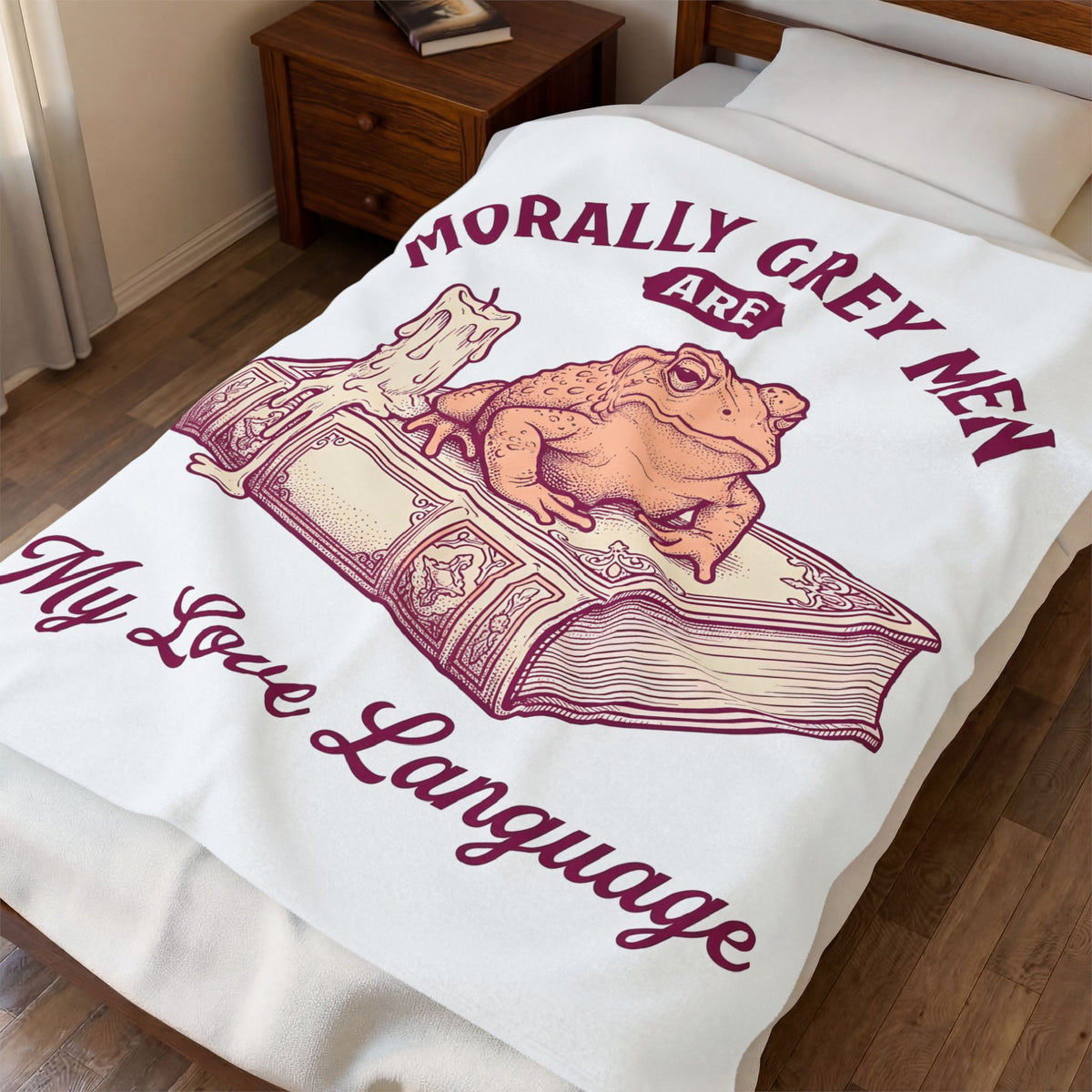 Amphibian Diary Blanket Toad Myth Gift Women Rustic Blanket Frog Blanket Toad Fan Primitive Blanket Legend Graphic Outline Flame Blanket