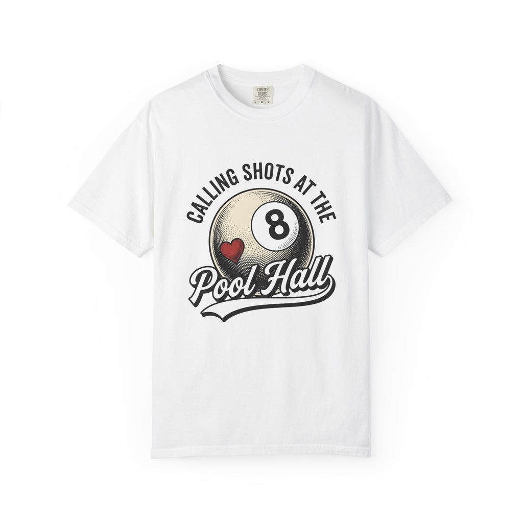 Billiard Ball Billiards Lounge Gift Retro Pool Ball Billiard Fan Vintage Bar Classic Heart T-Shirt