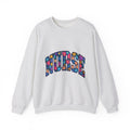 Blossom Lettering Sweatshirt Nurse Thanks Gift Women Striking Sweatshirt Calligraphy Sweatshirt Healthcare Enthusiast Bold Sweatshirt Appreciation Graphic