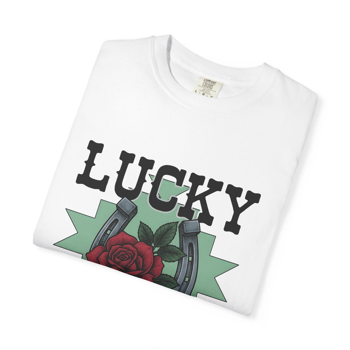 Horseshoe Rose T-Shirt Cowgirl Ranch Gift Women Line Art T-Shirt Rosebud T-Shirt Cowgirl Fan Minimalist T-Shirt Farmhouse Graphic Classic Shape