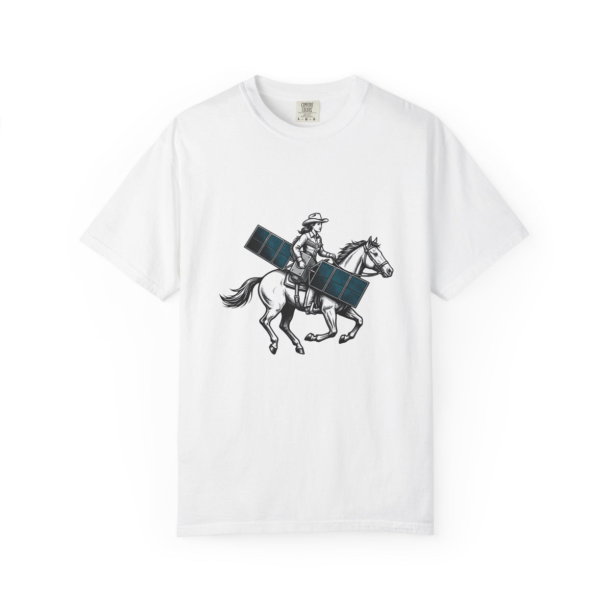Cowgirl Riding Horse T-Shirt Cowgirl Western Gift Women Vintage T-Shirt Horseback Rider T-Shirt Cowgirl Fan Retro T-Shirt Rodeo Graphic Hand Drawn