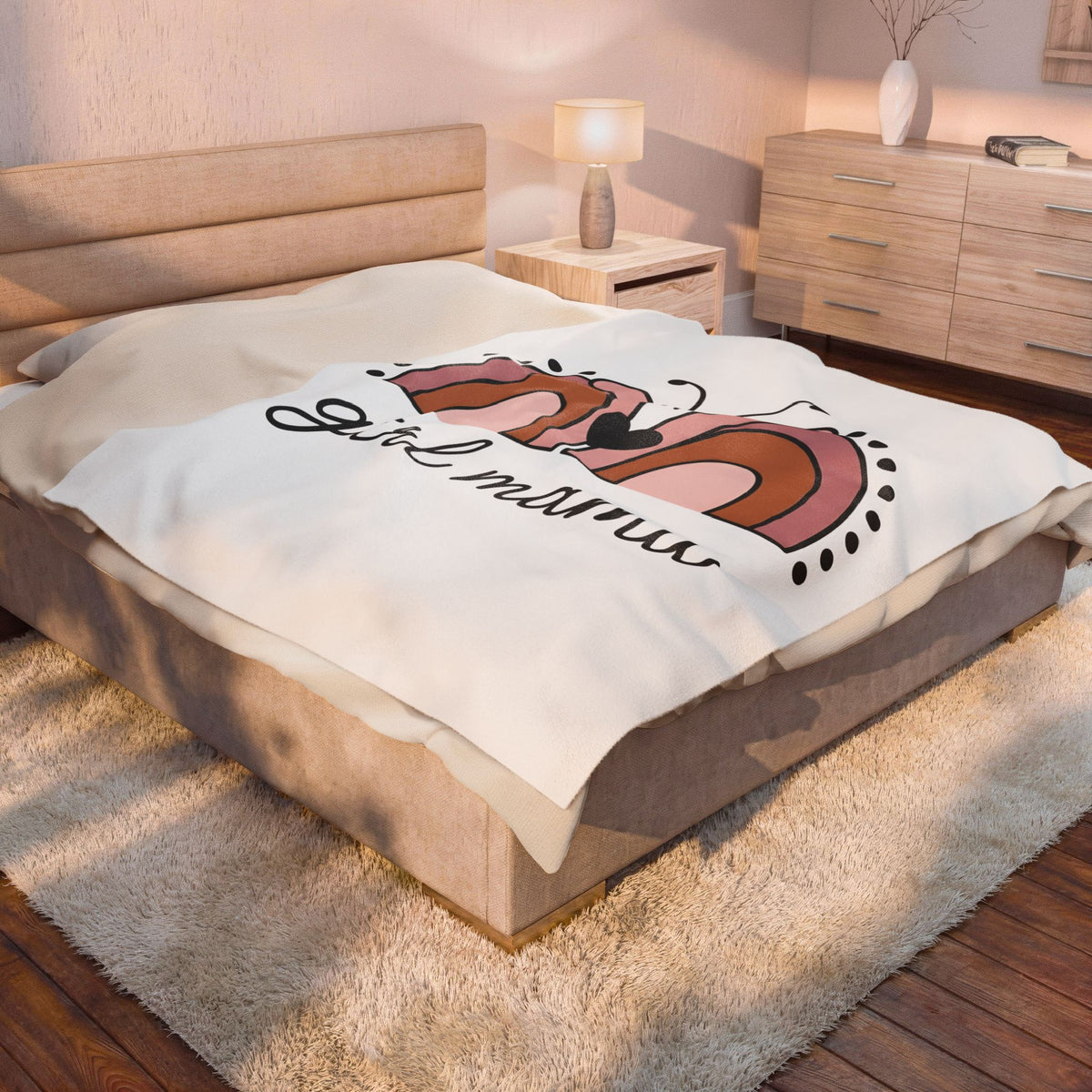 Rainbow Butterfly Blanket Moms Family Gift Women Boho Blanket Butterfly Blanket Motherhood Enthusiast Hippie Blanket Clan Graphic Minimalist Heart