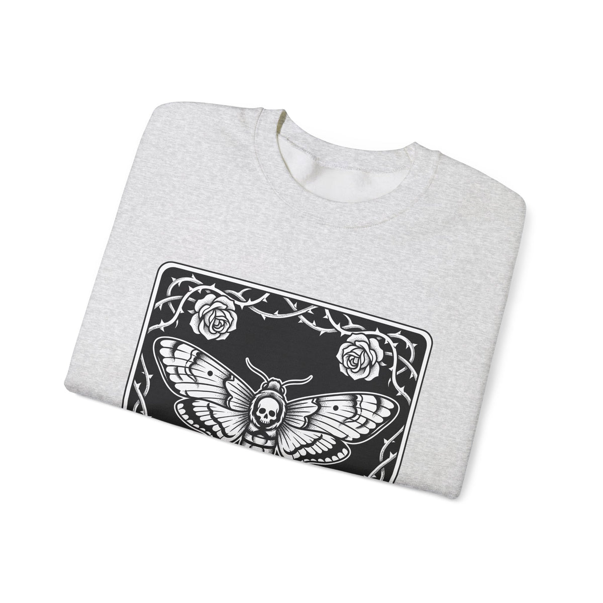 Skull Butterfly Sweatshirt Gothic Magic Gift Women Traditional Tattoo Sweatshirt Sugar Skull Sweatshirt Darkwave Fan Tattooed Sweatshirt Mystic Graphic Horror
