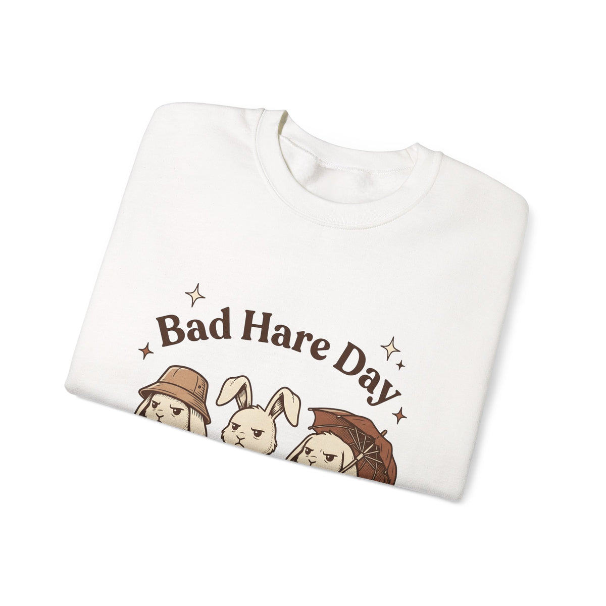 Moody Rabbits Sweatshirt Funny Pets Gift Women Animation Sweatshirt Bunny Sweatshirt Humor Fan Cartoon Sweatshirt Animal Graphic Classic Rainshade Sweatshirt