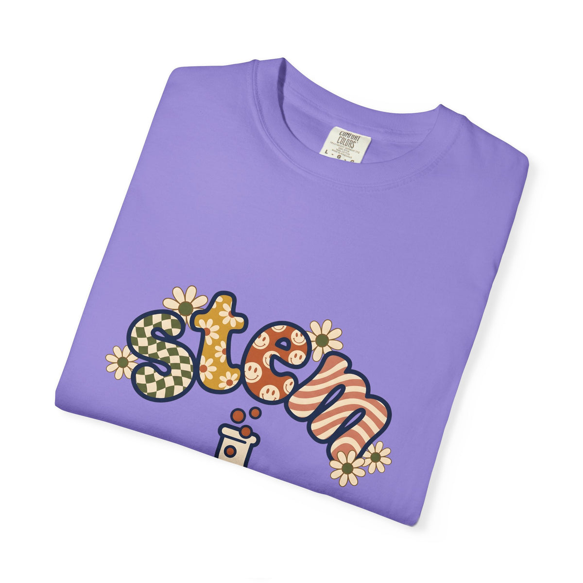 Chemistry Bottle Stem Biology Gift Cartoon Laboratory Flask Science Enthusiast Lab T-Shirt