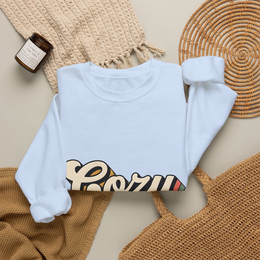 Old School Text Holiday Seasonal Gift Heavy Retro Typography Festive Fan Holiday Nostalgic Rainbow Sweatshirt