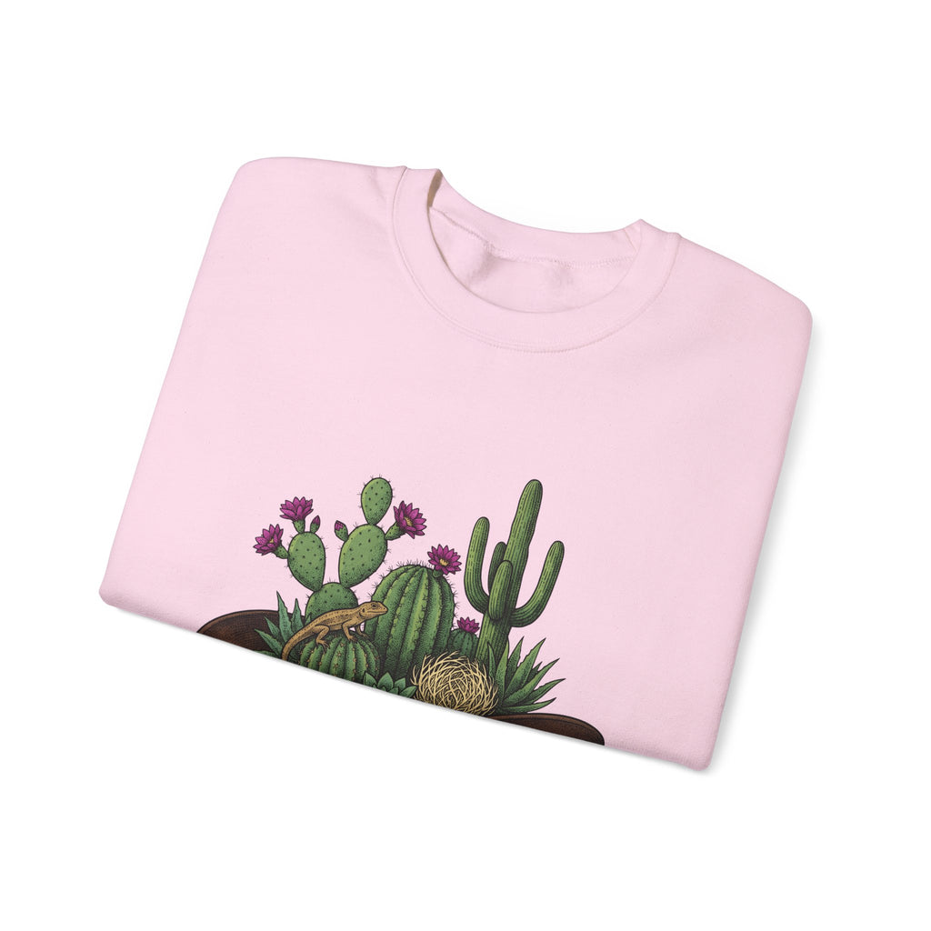 Western Hat Cactus Sweatshirt Cowgirl Cowboy Gift Women Rustic Sweatshirt Saguaro Sweatshirt Rodeo Fan Country Sweatshirt Cowboy Graphic Retro Reptile Sweatshirt