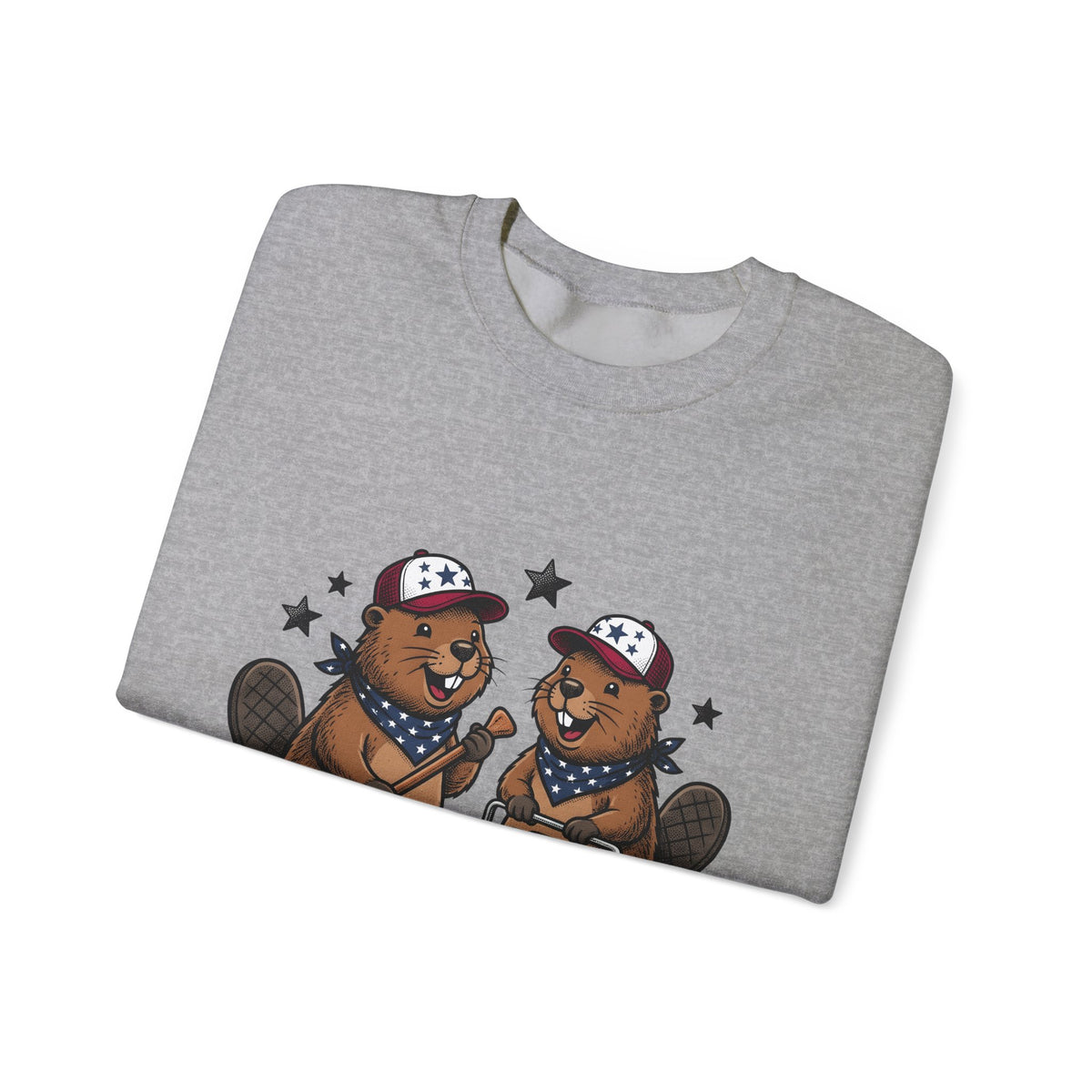 Beaver Pair Sweatshirt Funny Outdoors Gift Women Comic Sweatshirt Beaver Sweatshirt Humor Fan Cartoon Sweatshirt Adventure Graphic Retro Ice Chest Sweatshirt