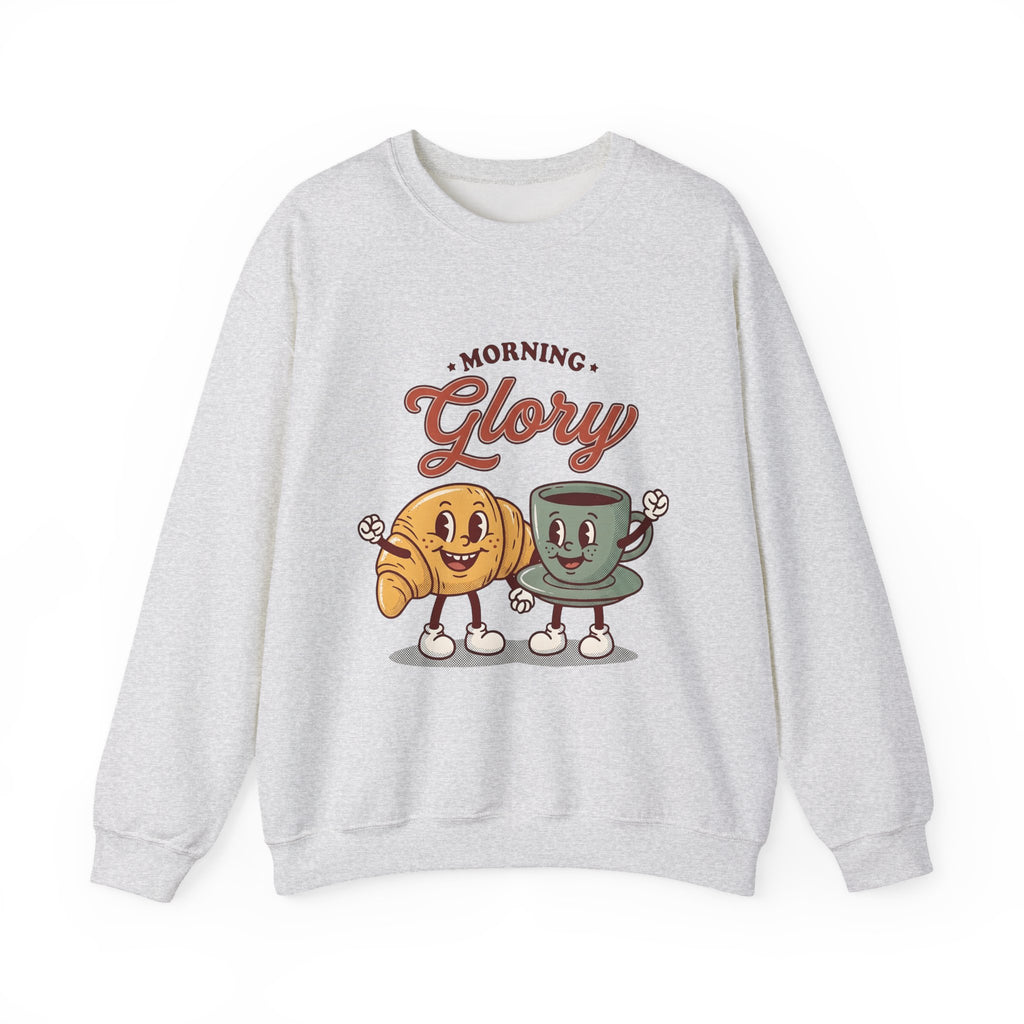 Croissant Espresso Cup Sweatshirt Coffee Morning Meal Gift Women Illustration Sweatshirt Coffee Sweatshirt Sweatshirt Coffee Fan Coffee Art Sweatshirt Breakfast