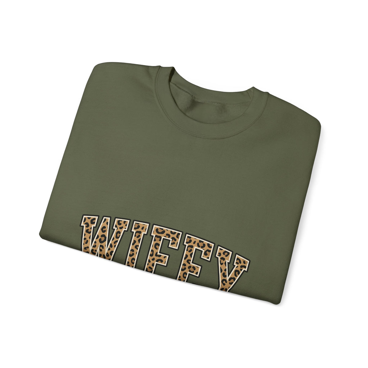 Leopard Pattern Letters Sweatshirt Moms Bridal Gift Women Strong Sweatshirt Alphabet Sweatshirt Motherhood Enthusiast Bold Sweatshirt Wedding Graphic Vintage
