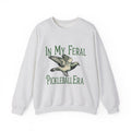 Flying Pigeon Sweatshirt Pickleball Animal Gift Women Vintage Sweatshirt Dove Sweatshirt Paddle Fan Retro Sweatshirt Creature Graphic Hand Drawn Wings Sweatshirt