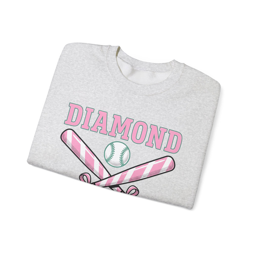 Crossed Baseball Bats Sweatshirt Softball Group Gift Women Vector Sweatshirt Baseball Bat Sweatshirt Softball Fan Digital Graphic Sweatshirt Vintage Ribbon