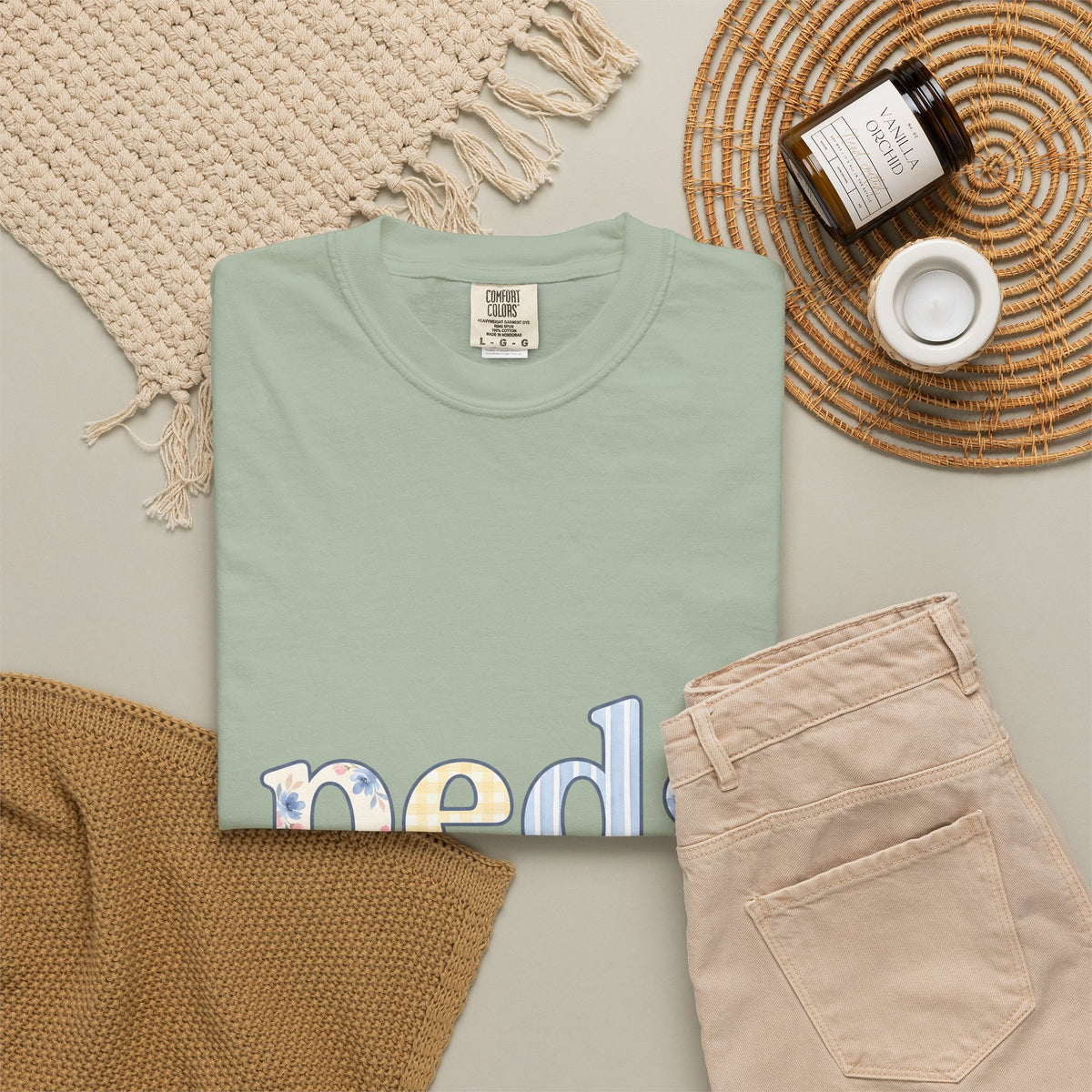 Floral Monogram T-Shirt Nurses Hospital Gift Women Pale Colors T-Shirt Initial T-Shirt Nurse Enthusiast Pastel T-Shirt Medical Graphic Old School