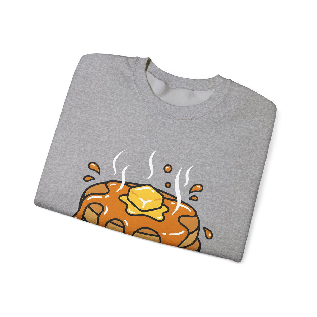 Pancake Stack Desserts Breakfast Gift Cartoon Pancakes Sweets Fan Cartoony Morning Bold Syrup Sweatshirt