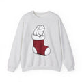 Frog Holiday Sock Sweatshirt Christmas Pet Gift Women Modern Sweatshirt Toad Sweatshirt Xmas Fan Holiday Sweatshirt Animal Graphic Doodle Xmas Stocking Sweatshirt