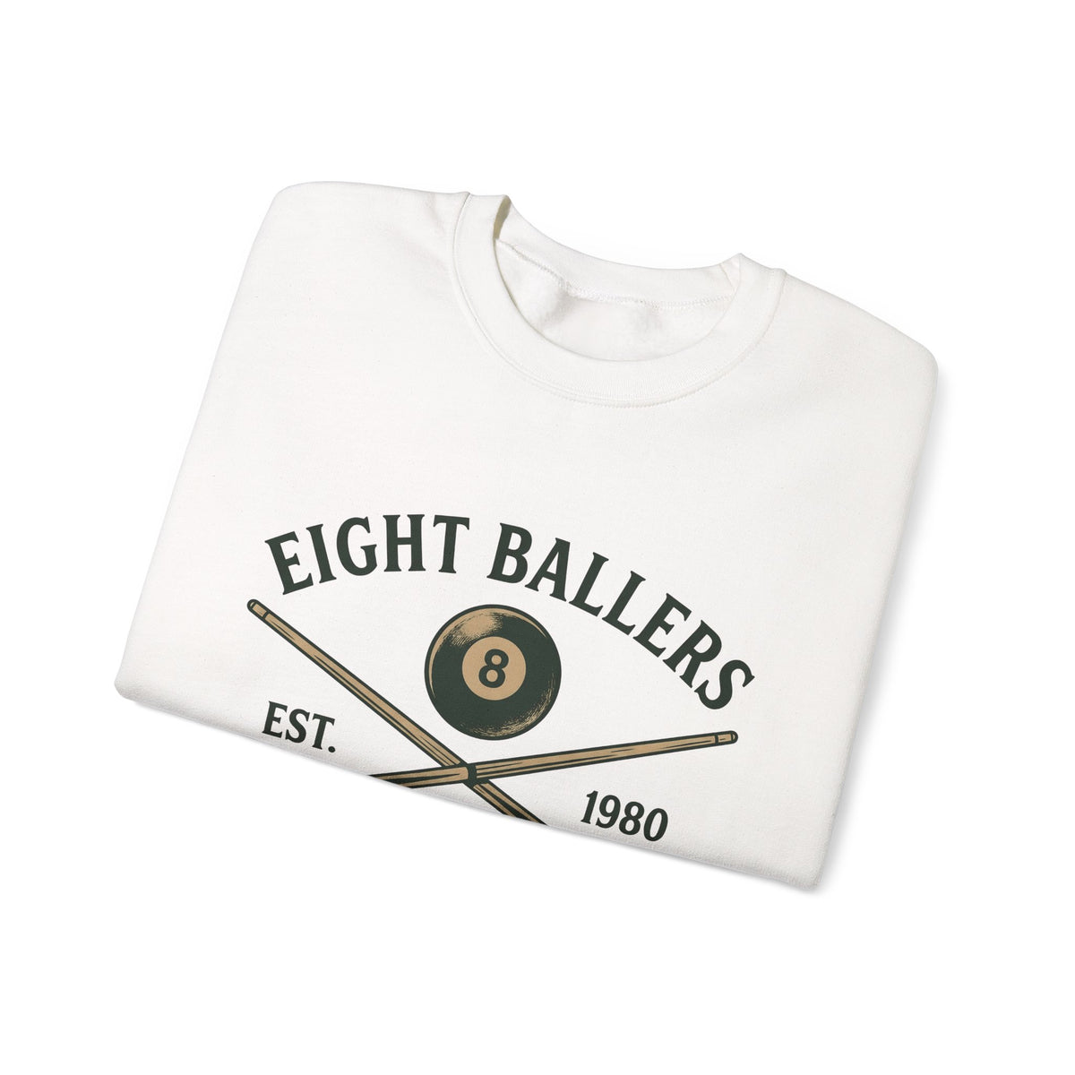 Eight Ball Sweatshirt Billiards Bar Gift Women Vintage Sweatshirt Magic Ball Sweatshirt Pool Fan Distressed Sweatshirt Pub Graphic Retro Pool Cues Sweatshirt