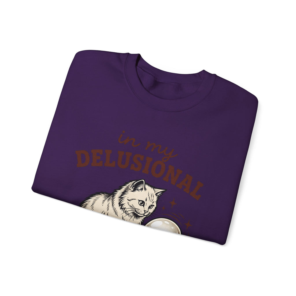 Magic Cat Sweatshirt Cat Occult Gift Women Rustic Sweatshirt Kitten Sweatshirt Cat Fan Feline Sweatshirt Mystical Graphic Old-Fashioned Globe Sweatshirt
