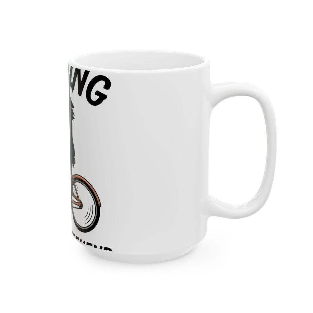 Witch Cycle Mug Halloween Prank Gift Women Doodle Mug Witchcraft Mug Horror Fan Witchy Mug Prank Graphic Classic Bat Silhouette