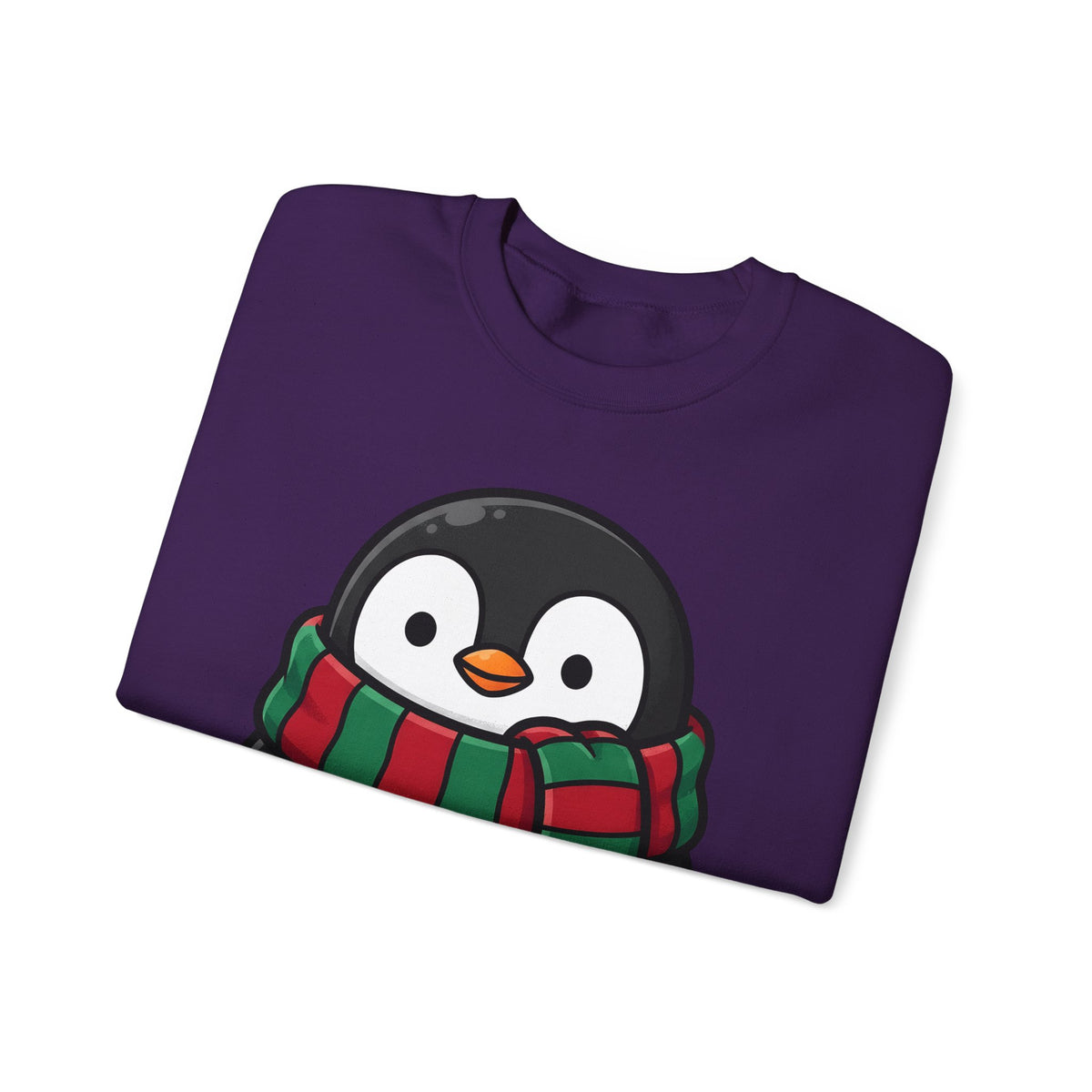 Penguin Clipart Sweatshirt Animals Festive Gift Women Kawaii Sweatshirt Pinguin Sweatshirt Wildlife Fan Cute Sweatshirt Holiday Graphic Comic Neck Wrap Sweatshirt