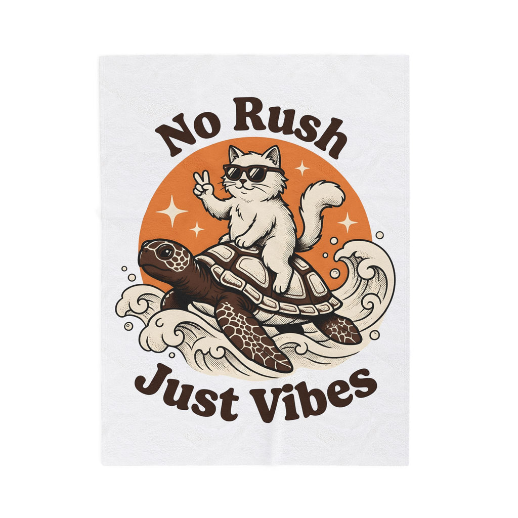 Cat Turtle Blanket Cat Beach Gift Women Retro Blanket Kitten Blanket Cat Fan Vintage Blanket Coastal Graphic Hand Drawn Sunglasses Blanket