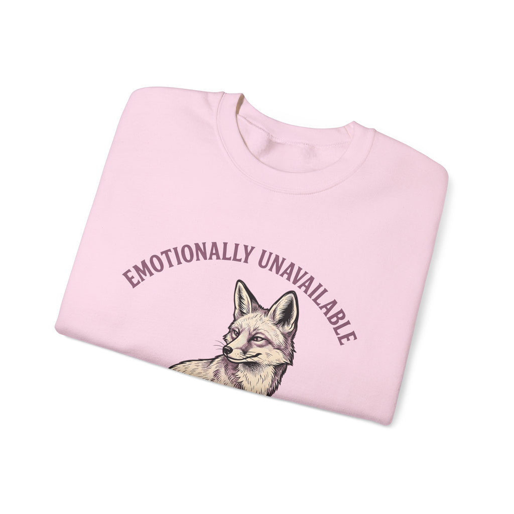 Fox Funny Animal Gift Hand Drawn Fox Humor Fan Illustrated Wildlife Vintage Arched Text Sweatshirt