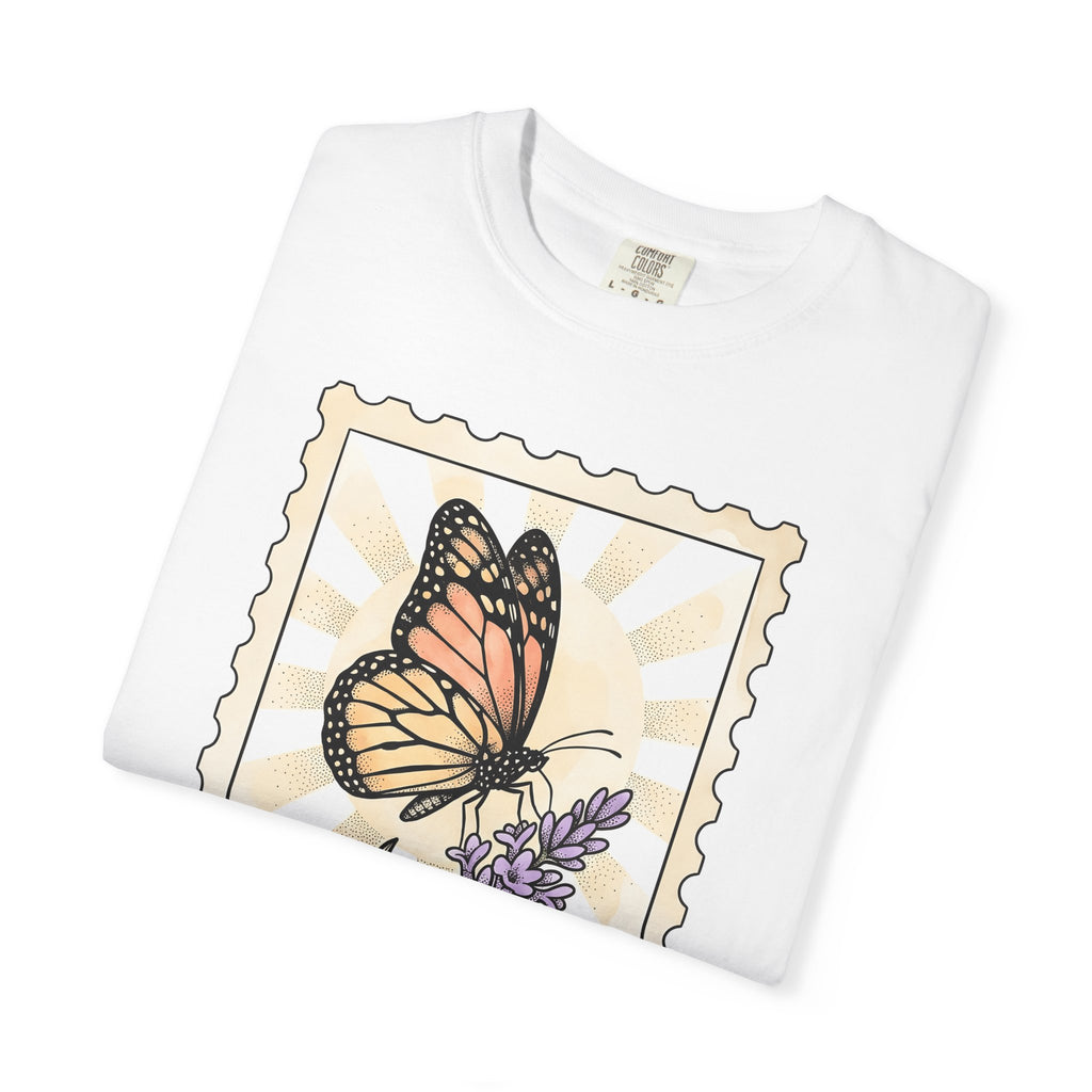 Moth Flower Butterfly Plant Gift Hippie Flower Butterfly Enthusiast Bohemian Floral Classic T-Shirt