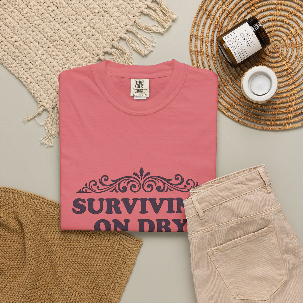 Flourish Design T-Shirt Moms Comedy Gift Women Cartoon T-Shirt Floral T-Shirt Motherhood Fan Comic T-Shirt Humor Graphic Retro Twirl T-Shirt
