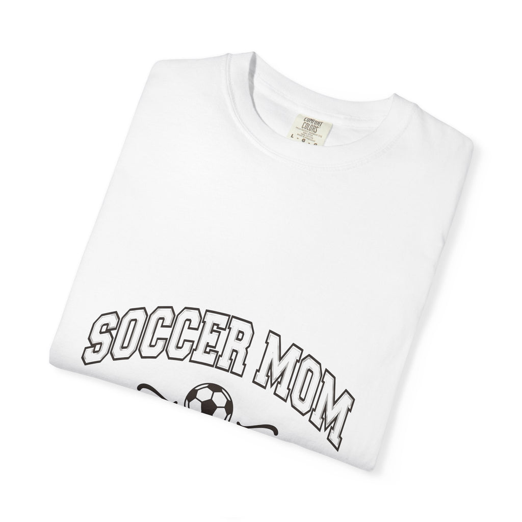Soccer Ball T-Shirt Moms Athletics Gift Women Varsity T-Shirt Football T-Shirt Mom Enthusiast Vintage T-Shirt Sports Graphic Retro Swirl T-Shirt