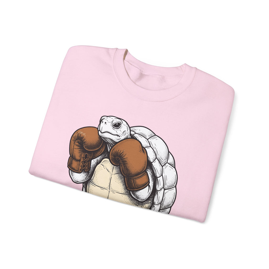 Turtle Punch Gloves Sweatshirt Sports Workout Gift Women Line Art Sweatshirt Boxing Gloves Sweatshirt Athlete Enthusiast Illustration Sweatshirt Fitness