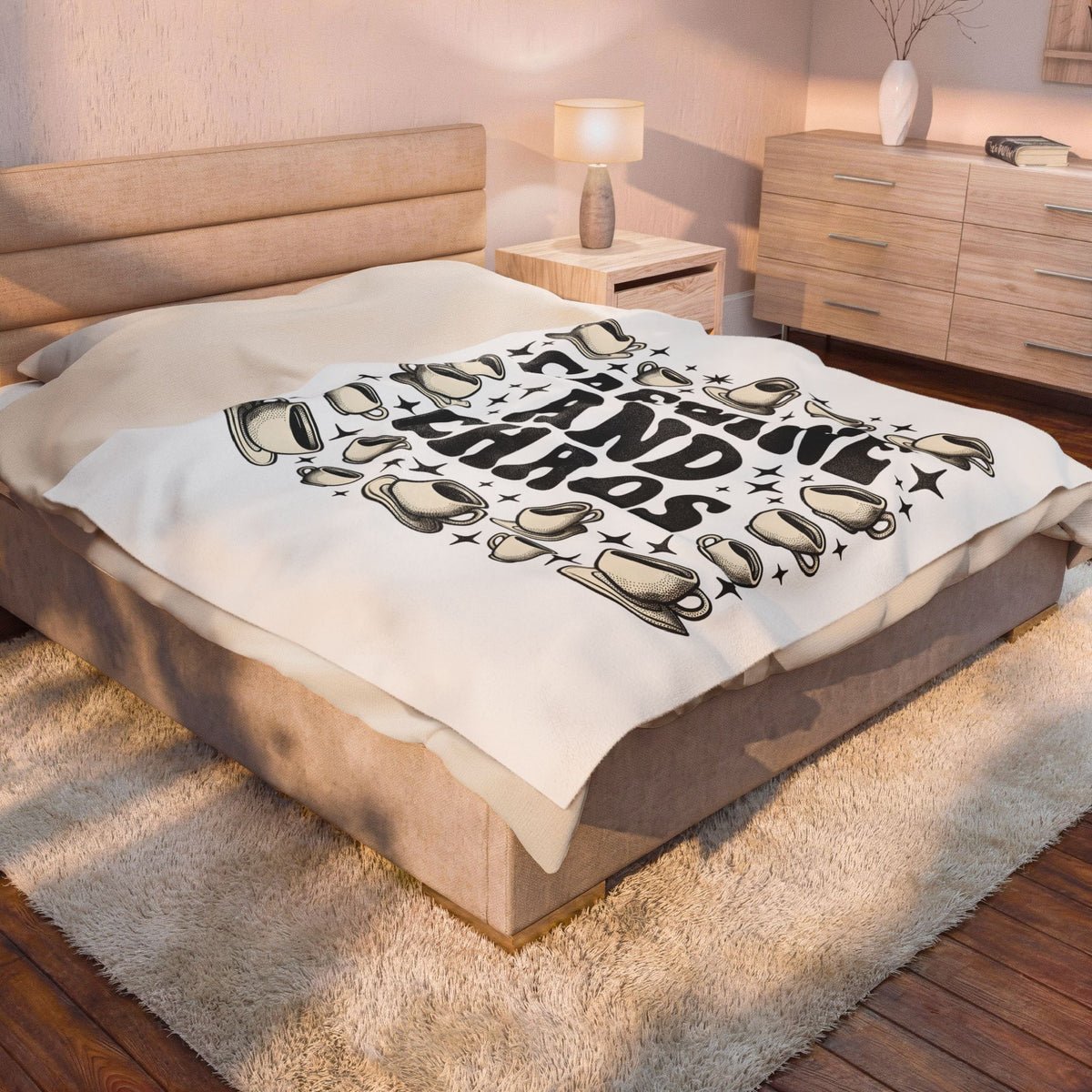 Coffee Cups Blanket Mom Coffee Gift Women Bold Blanket Blanket Blanket Mother Fan Coffee Blanket Graphic Retro Stars Blanket