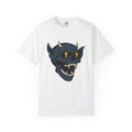 Devil Skull T-Shirt Halloween Horror Gift Women Tattoo T-Shirt Skull T-Shirt Horror Fan Scary Graphic T-Shirt Retro Teeth T-Shirt