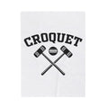 Croquet Mallets Croquet Game Gift Bold Mallet Croquet Fan Bold Sport Vintage Ball Blanket