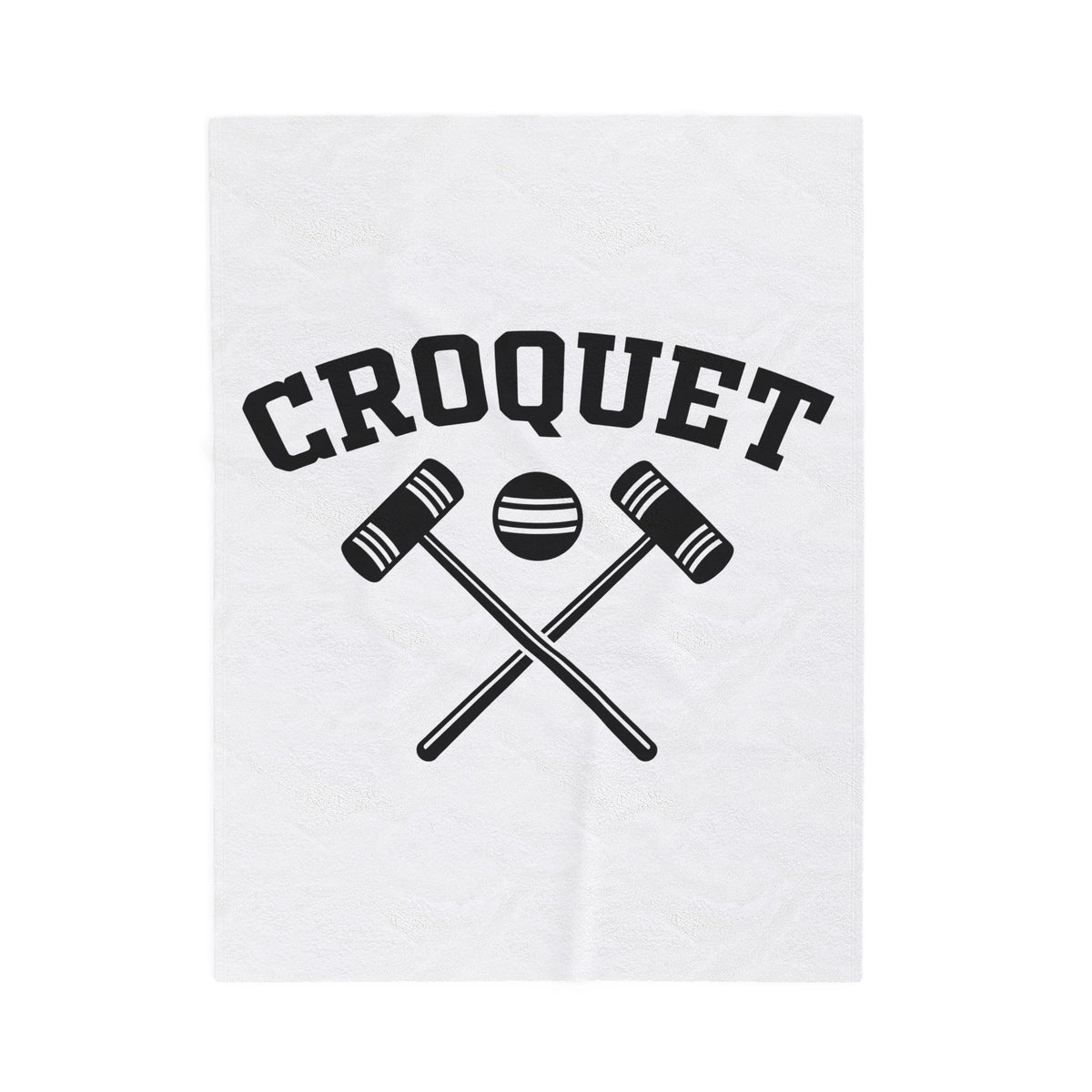Croquet Mallets Croquet Game Gift Bold Mallet Croquet Fan Bold Sport Vintage Ball Blanket