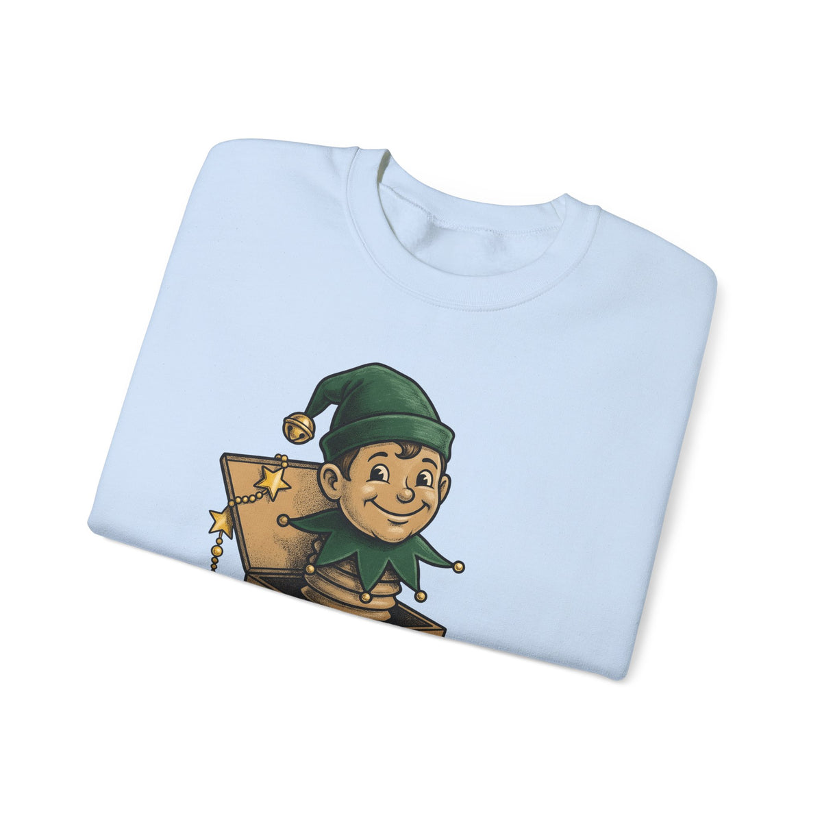Elf Jack In The Box Christmas Holiday Gift Vintage Jack In The Box Christmas Sweatshirt