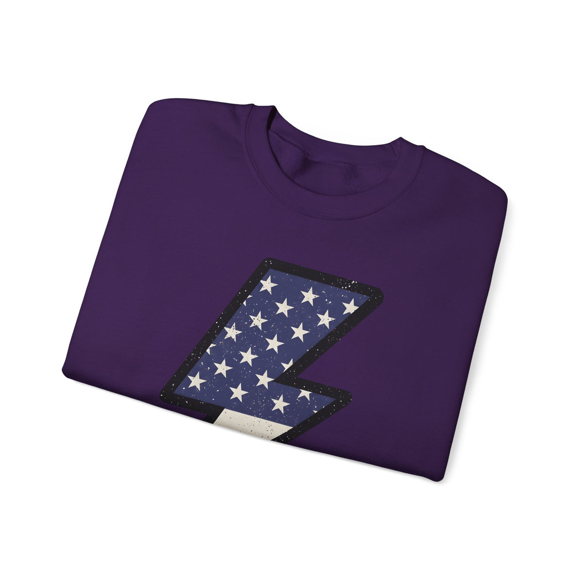 Electric Bolt Sweatshirt 4th Of July Freedom Gift Women Rustic Sweatshirt Lightning Sweatshirt Independence Fan Vintage Sweatshirt Liberty Graphic Nostalgic