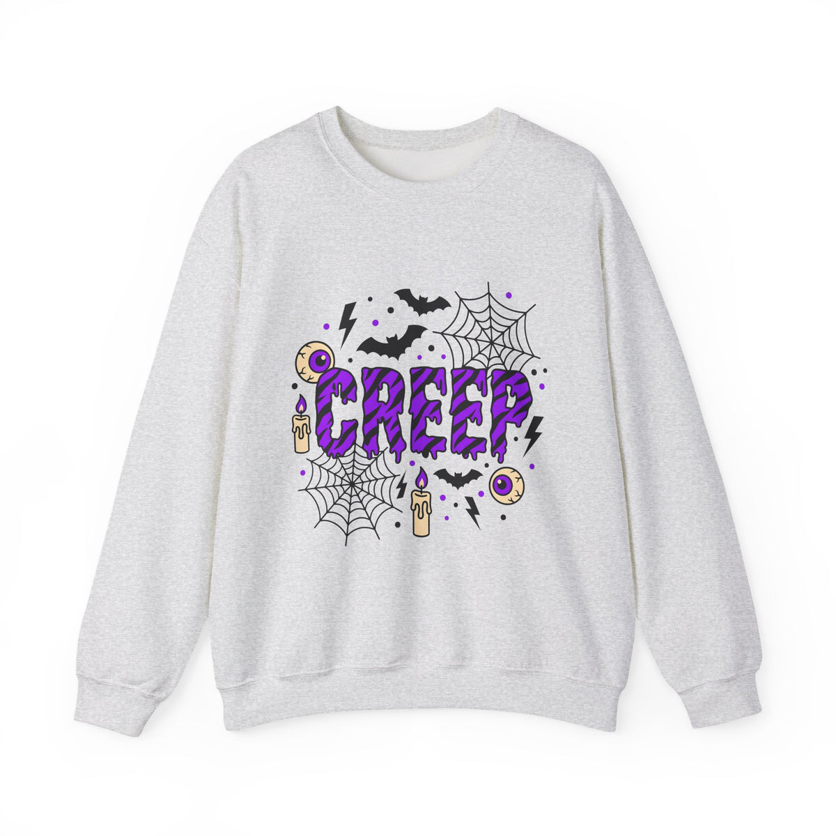 Bat Spider Webbing Sweatshirt Halloween Occult Gift Women Haunted Sweatshirt Spider Web Sweatshirt Horror Fan Spooky Sweatshirt Mystic