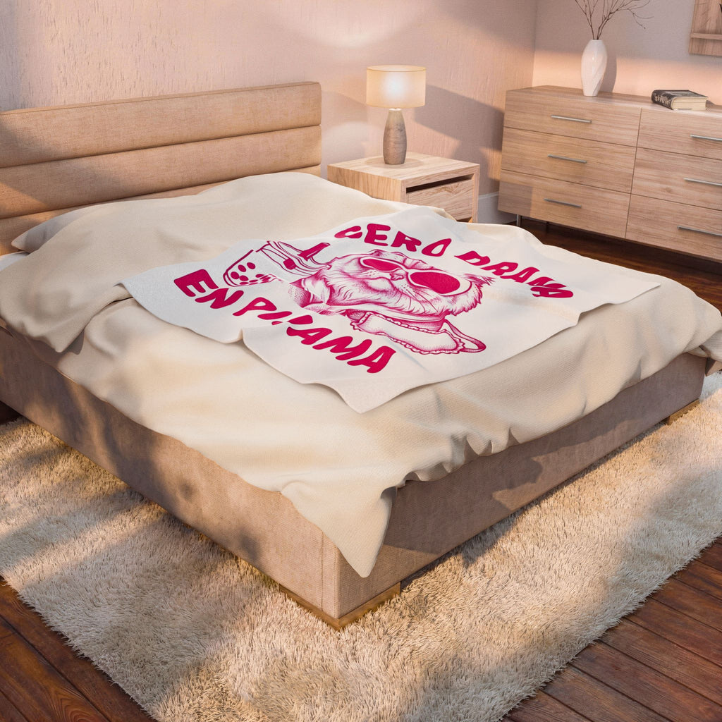 Cat Eyewear Blanket Funny Critter Gift Women Line Art Blanket Glasses Blanket Humor Fan Cartoon Blanket Animal Graphic Illustration Bubble Tea
