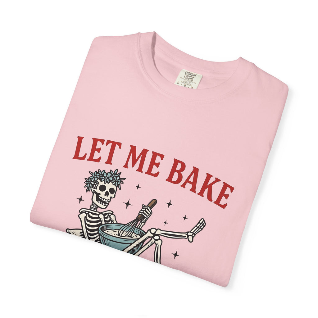 Skeleton Chef T-Shirt Funny Desserts Gift Women Pop Art T-Shirt Skeleton T-Shirt Humor Fan Comic T-Shirt Pastry Graphic Old School Mixing Bowl