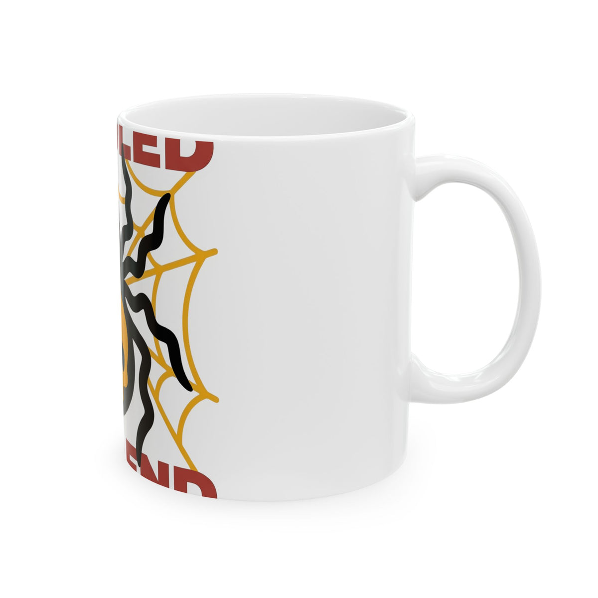 Spider Head Mug Halloween Horror Gift Women Graphic Design Mug Arachnid Mug Spooky Fan Macabre Graphic Mug Vintage Spider Web