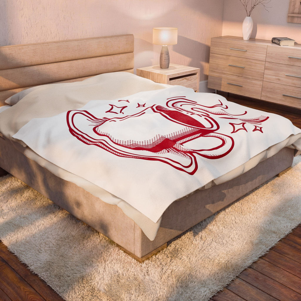 Coffee Cup Blanket St. Valentine's Day Coffee Gift Women Pop Art Blanket Blanket Blanket Valentine Fan Pop Art Blanket Coffee Design Retro Stars Blanket