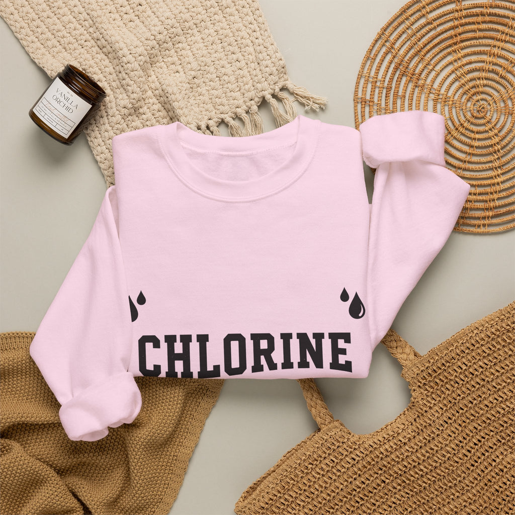 Water Drops Sweatshirt Swimming Athlete Gift Women Bold Sweatshirt Droplets Sweatshirt