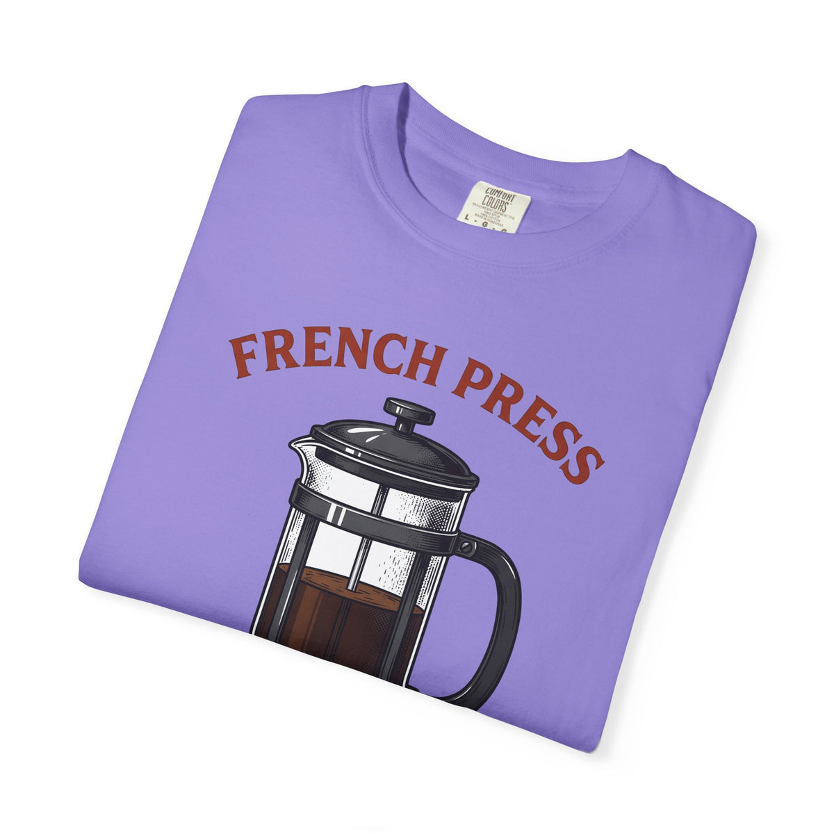 French Press T-Shirt Coffee Cafe Gift Women Sketch T-Shirt Cafetiere T-Shirt Coffee Fan Coffee Art T-Shirt Coffee Shop Graphic Cartoon Coffee T-Shirt