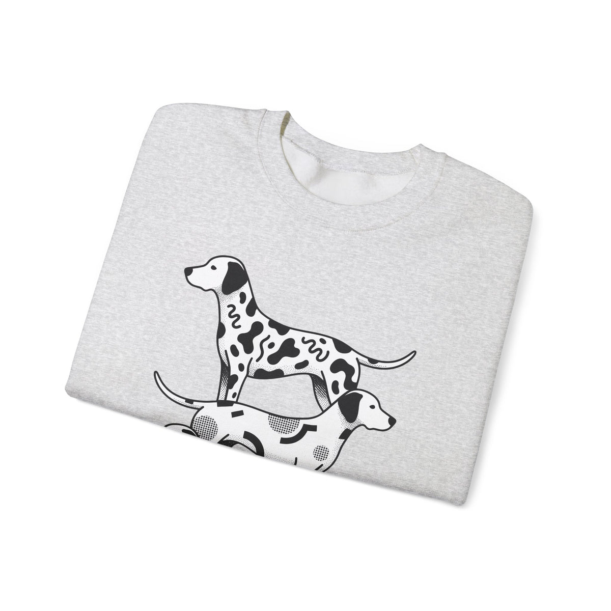 Dalmatian Sweatshirt Dog Fauna Gift Women Flat Sweatshirt Dalmatian Sweatshirt Dog Fan Graphic Design Illustration Sketch Spot Design Sweatshirt