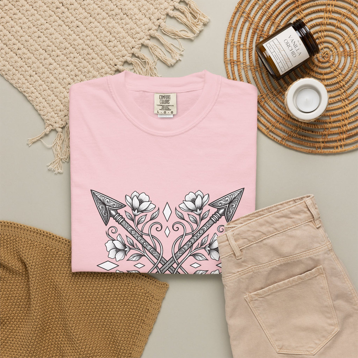 Crossed Arrows T-Shirt Cowgirl Rodeo Gift Women Tribal T-Shirt Arrows T-Shirt Cowgirl Fan Native T-Shirt Rodeo Graphic Classic Blossom T-Shirt