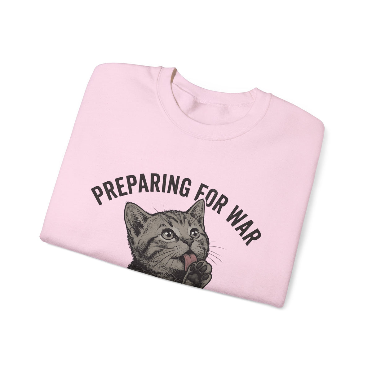 Striped Cat Cat Jokes Gift Sketch Tabby Cat Feline Fan Drawing Retro Claw Sweatshirt
