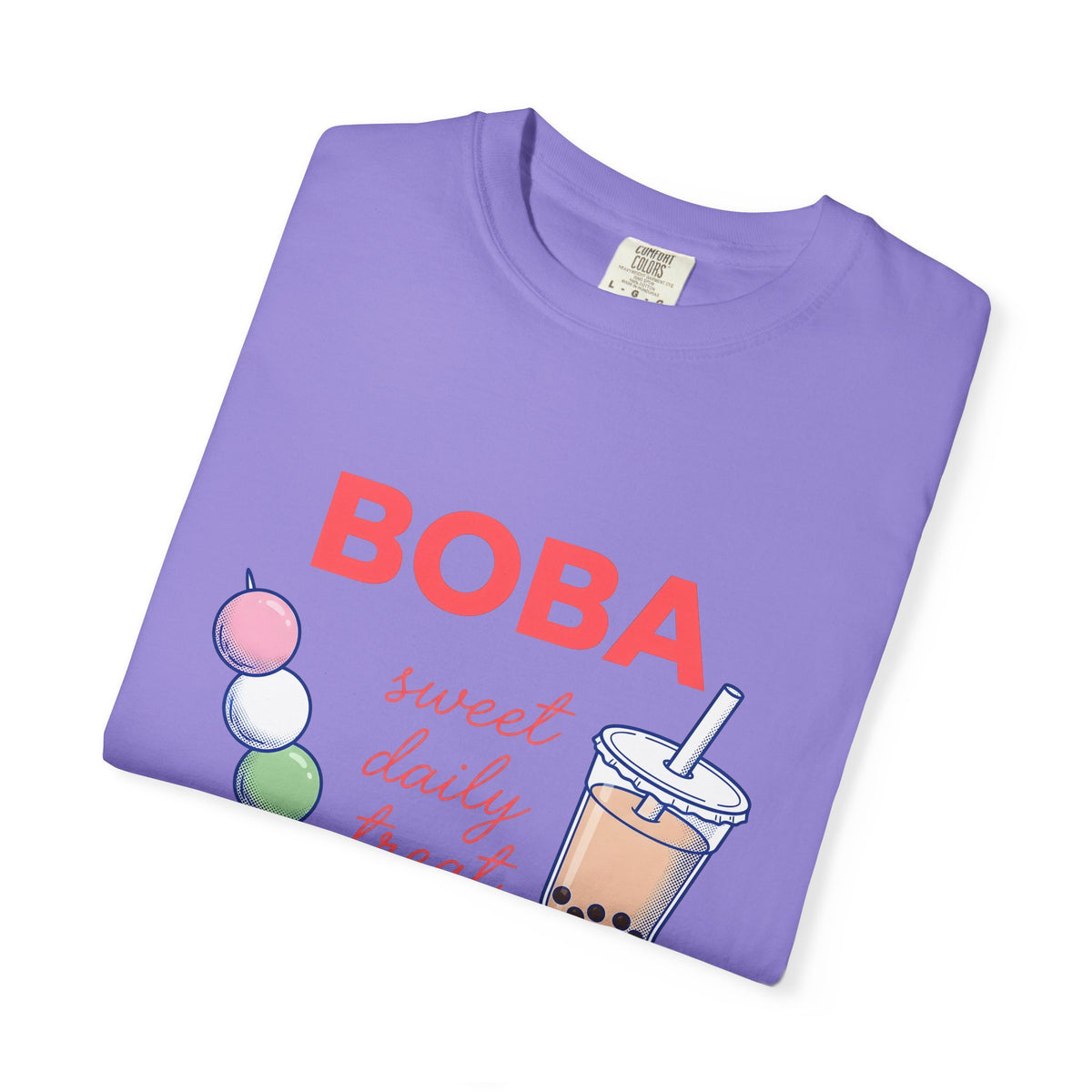 Tapioca Tea T-Shirt Drinks Culinary Gift Women Illustration T-Shirt Bubble Tea T-Shirt Beverage Fan Drawing Design Graphic Foodie Sketch Sweet