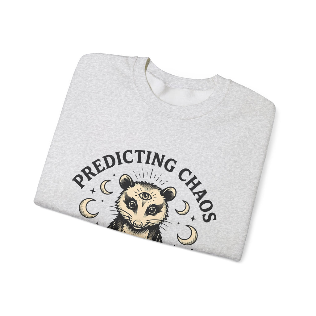 Peaceful Possum Sweatshirt Possum Fauna Gift Women Mystical Sweatshirt Opossum Sweatshirt Possum Enthusiast Magical Sweatshirt Wildlife Graphic Old School Moon