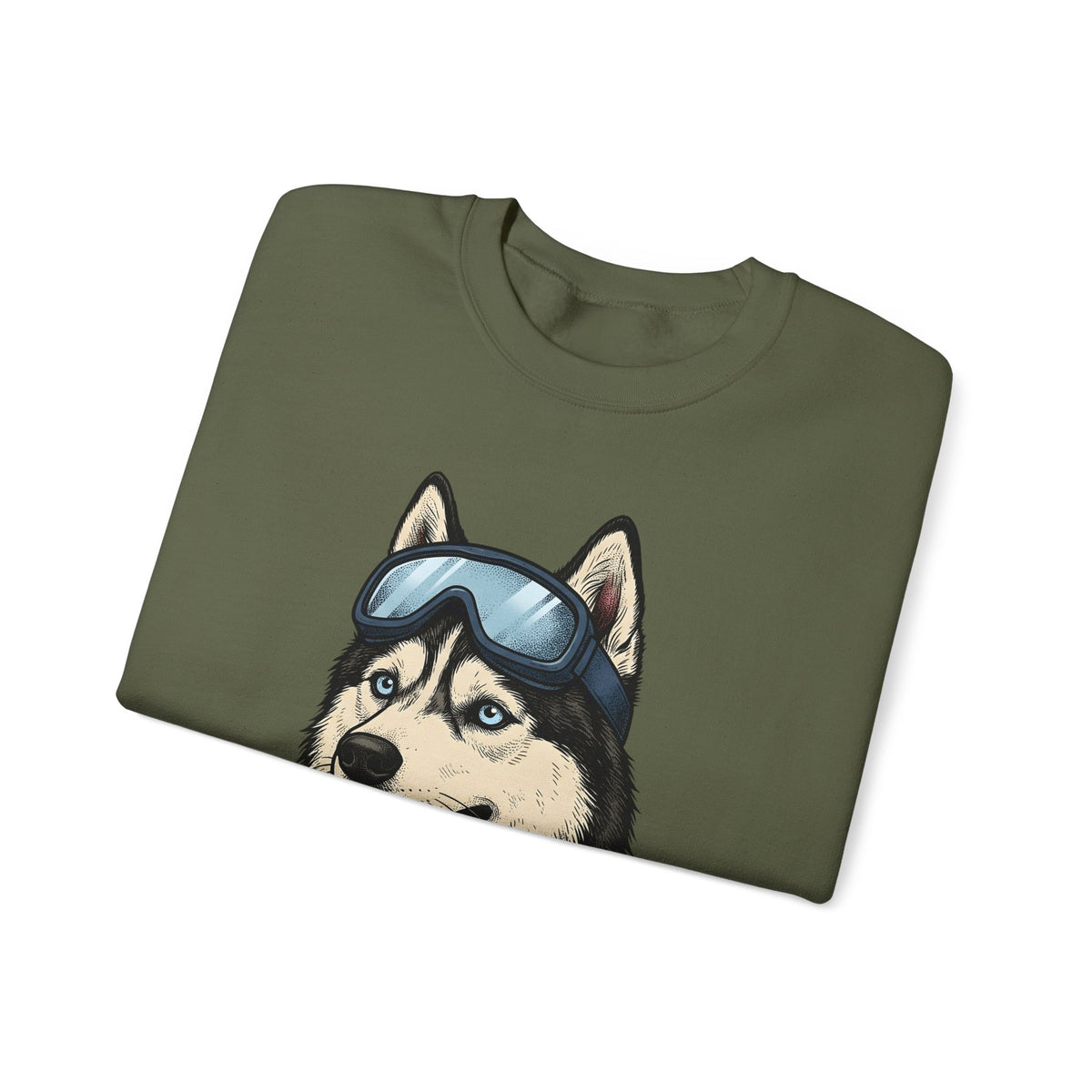 Husky Wolf Sweatshirt Dog Snow Gift Women Line Art Sweatshirt Wolfdog Sweatshirt Dog Fan Siberian Graphic Sweatshirt Hand Drawn Neckerchief Sweatshirt